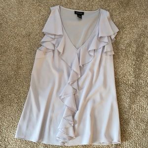 Light Lilac Flowy Sleeveless Blouse Size M